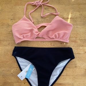 peony print reversible bikini